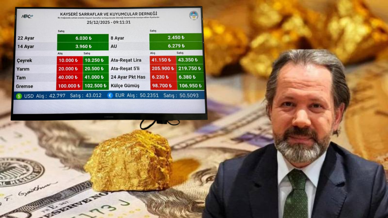 Kayseri'de güncel Altın fiyatları: İslam Memiş’ten 2026 için uyarı!