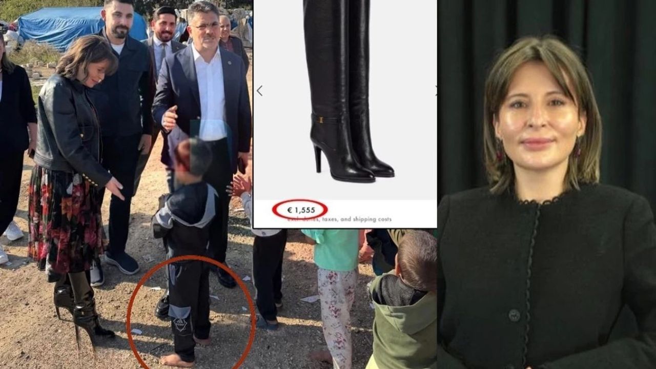 AK Parti İl Başkan Yardımcısı 80 Bin TL’lik Botla yalın ayaklı çocukları ziyaret etti tepkileri topladı