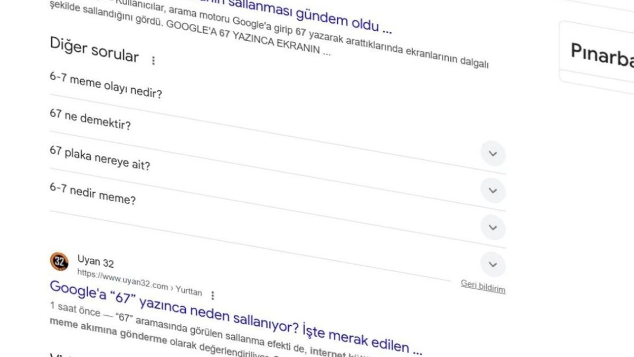 Google’a bu rakamı yazınca sallanıyor