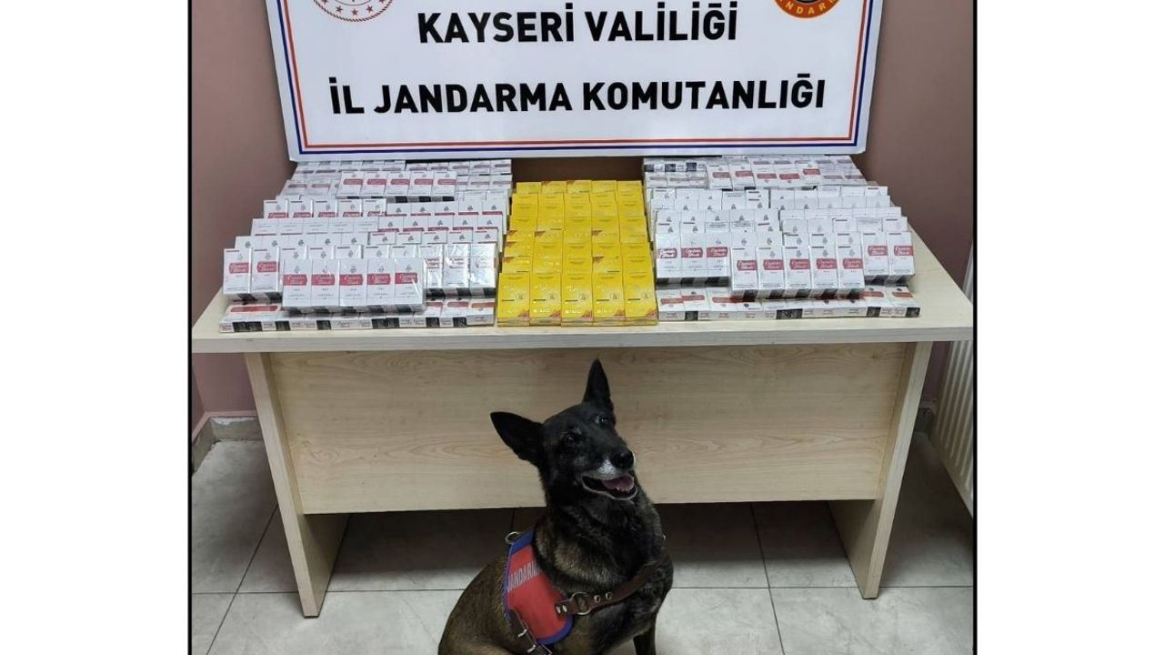 Kayseri’de tırda 630 paket kaçak sigara ele geçirildi