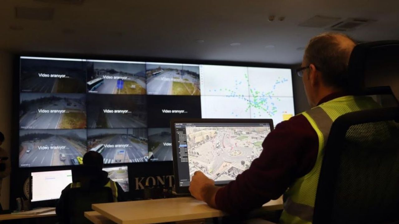 Kayseri trafiği 370 kamerayla anlık kontrol altında