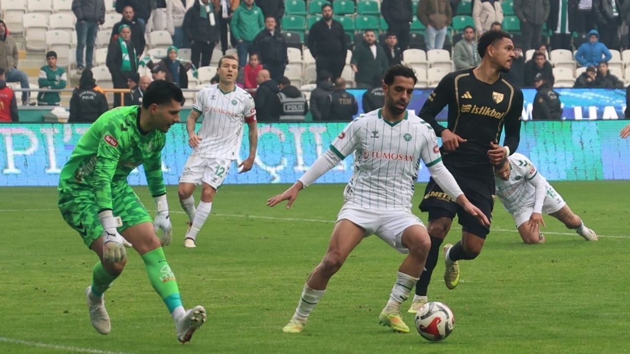 Kayserispor Konya deplasmanında 1 puandan fazlasını aldı!