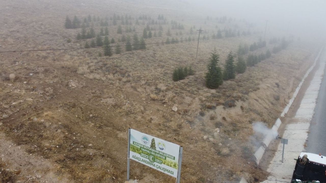 Kayseri’de doğa seferberliği: Ağcaşar Barajı fidanlarla canlandı