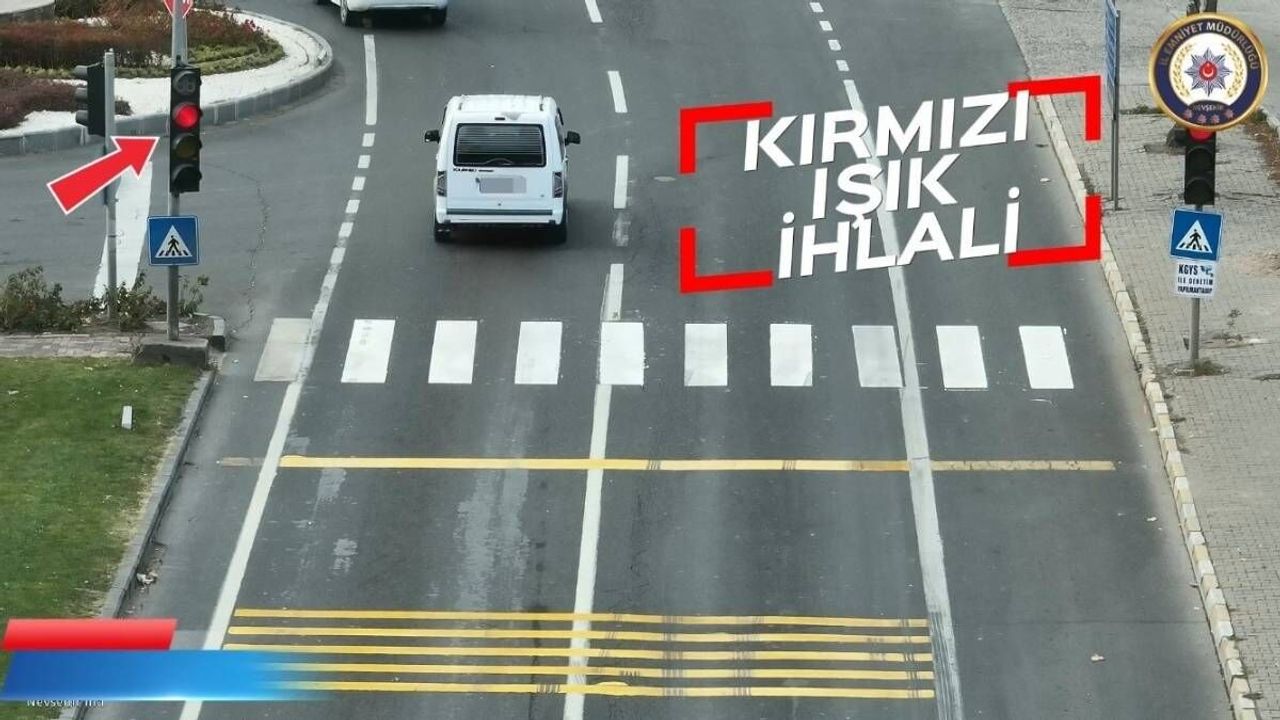 Nevşehir’de havadan trafik cezası yağdı