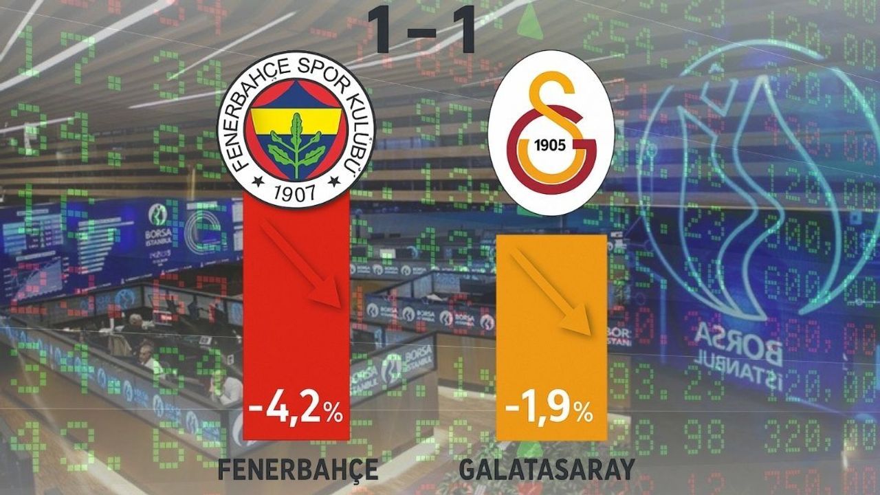 Derbi berabere bitti, borsa kaybetti!