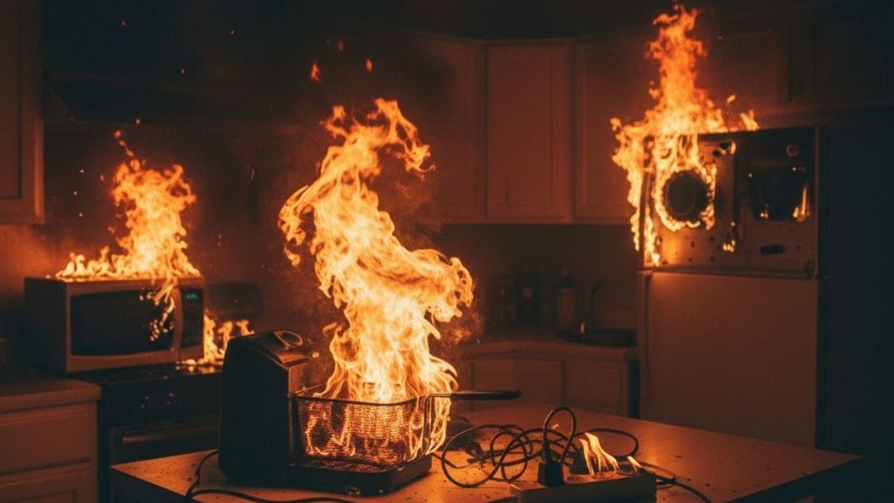 Evde sessiz tehlike: Kayseri’de en çok yangın çıkaran 5 elektrikli cihaz