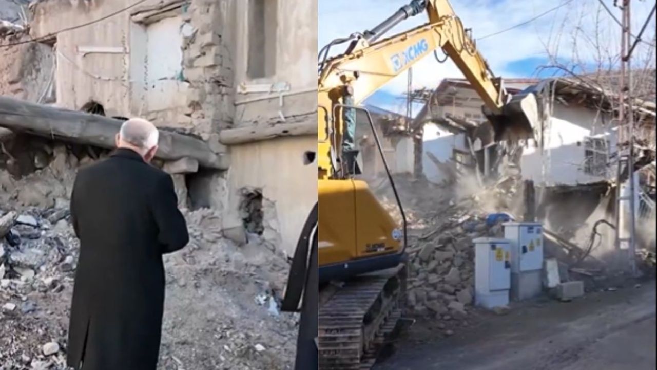 Kayseri'de deprem operasyonu! Tehlikeli binalar tek tek yıkılıyor!