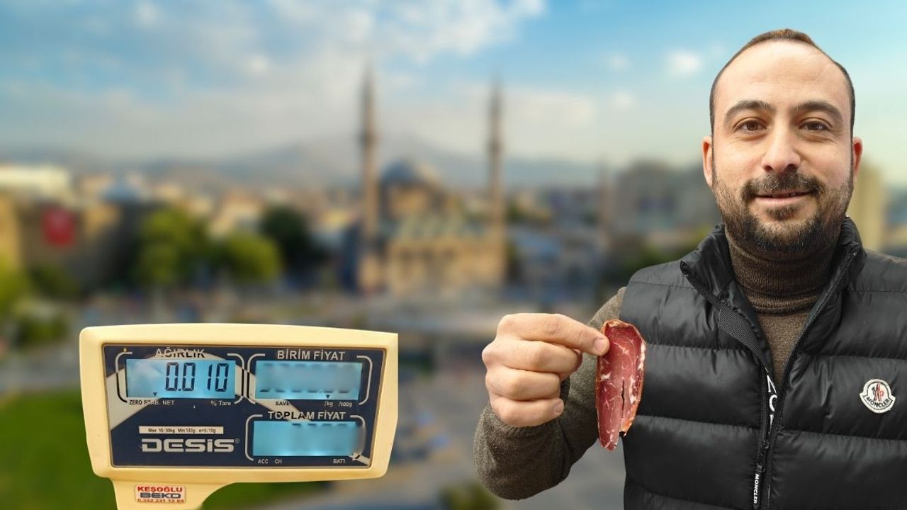 Kayseri’de pastırmanın dilimi dudak uçuklattı!