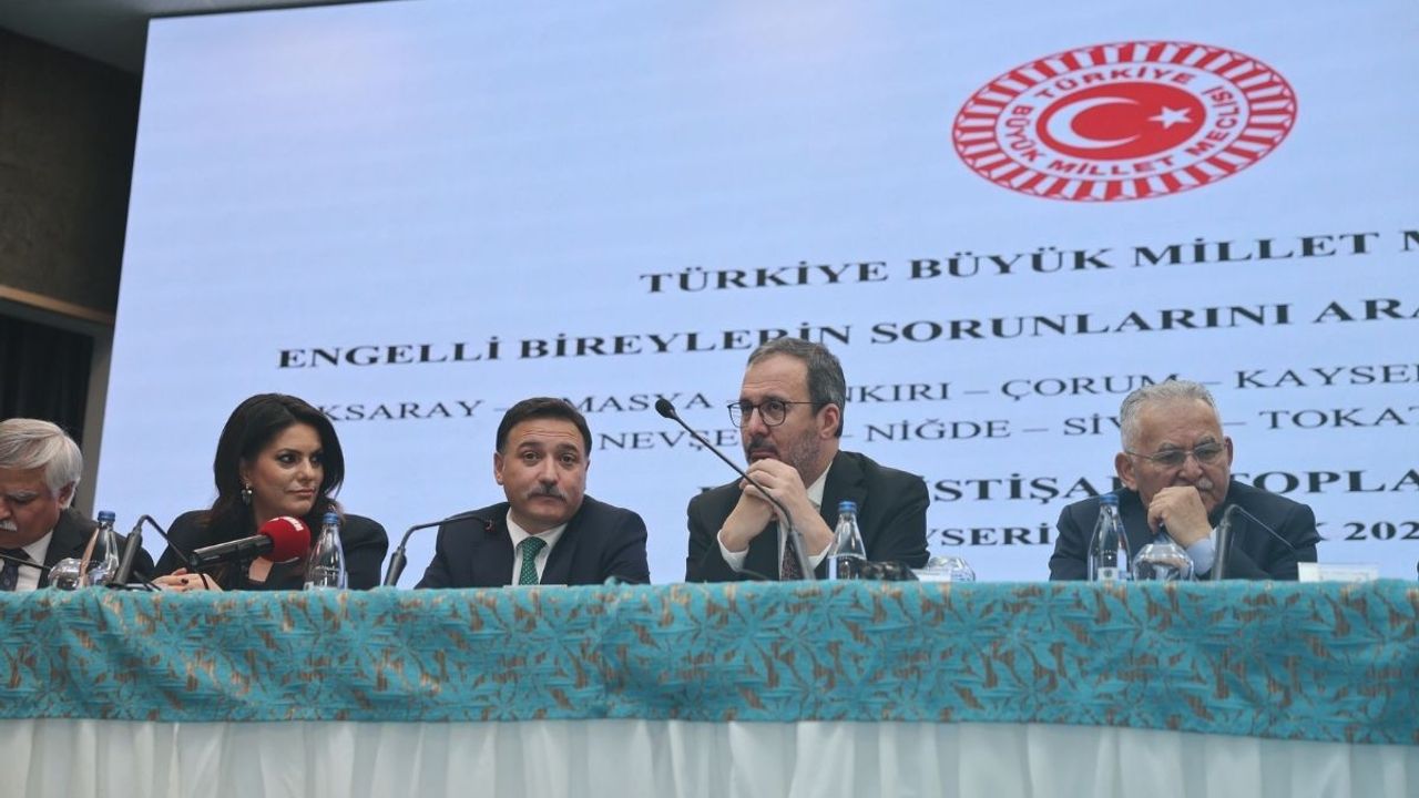 Engelli Sorunları Araştırma Komisyonu Toplantısı gerçekleşti, Kayseri pilot şehir olabilir