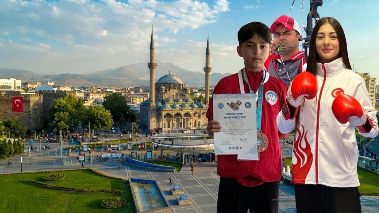 Kayserili genç sporcular dünyaya meydan okudu: 20 branşta 688 madalya!
