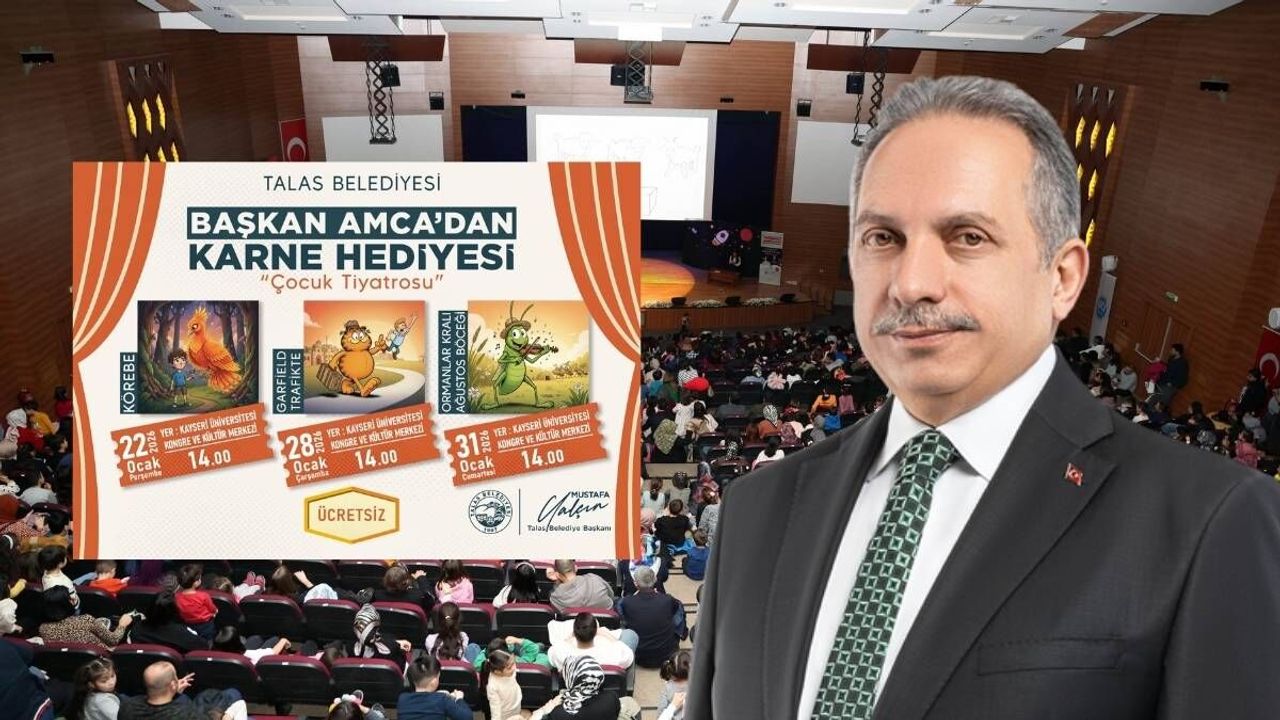 Talas Belediyesi’nin Başkan Amcası’ndan öğrencilere tiyatro sürprizi