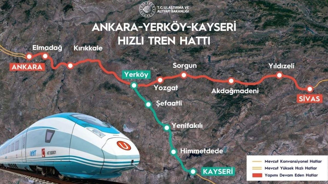 Dev bütçeyle hızlanıyor ama... Kayseri hızlı tren projesinde ödenek detayı şaşırttı