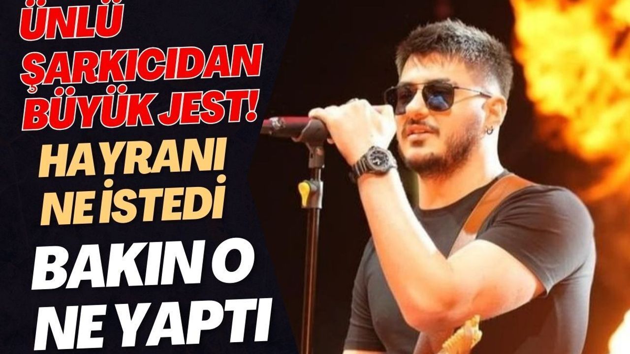 Ünlü şarkıcı Semicenk'ten büyük jest! Hayranının isteğini geri çevirmedi