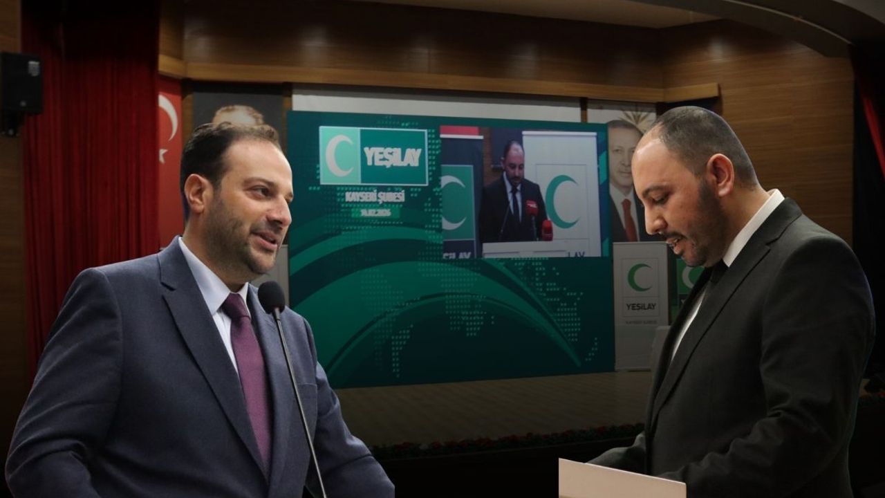 Yeşilay Kayseri Şubesi’nde görev değişimi: Yeni başkan belli oldu