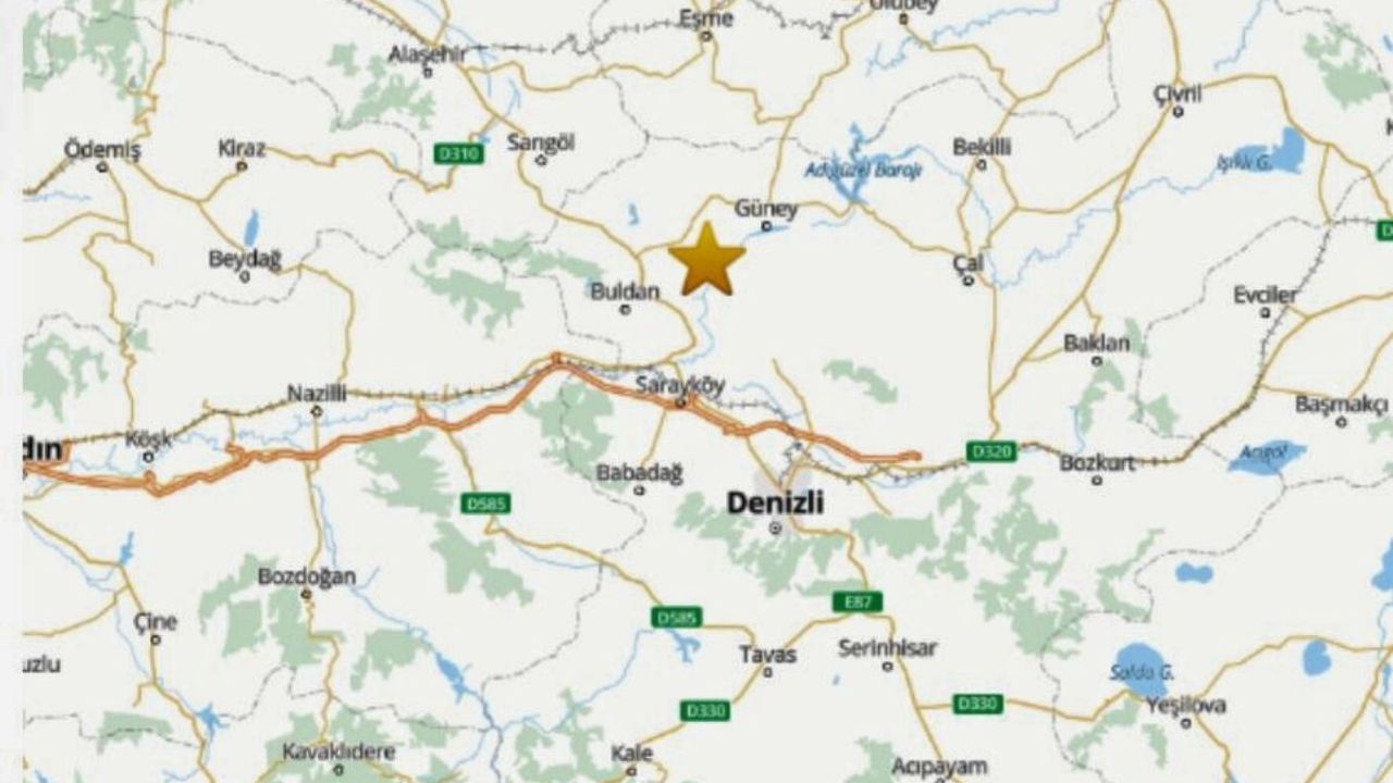 Denizli Buldan'da 4.2 büyüklüğünde deprem!