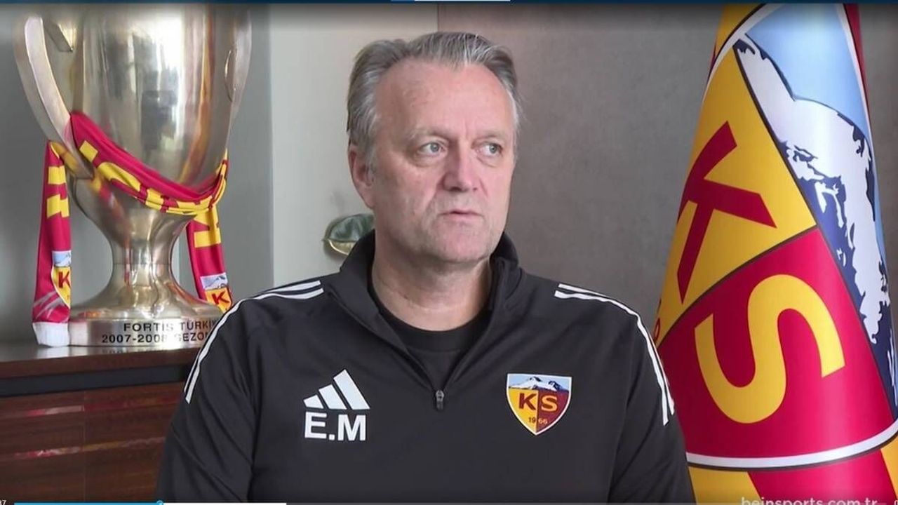 Kayserispor teknik direktörü Erling Moe’den Trabzonspor maçı öncesi samimi itiraf