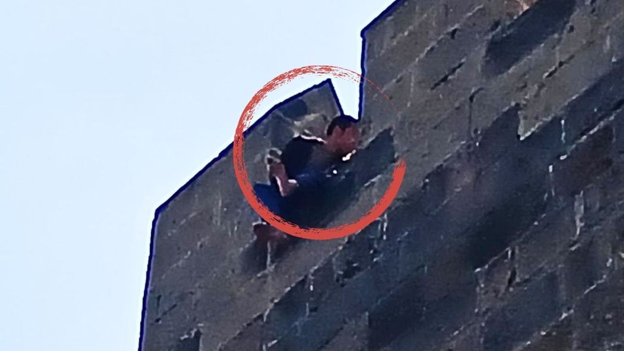 Kayseri Kalesi’nde intihar girişimi