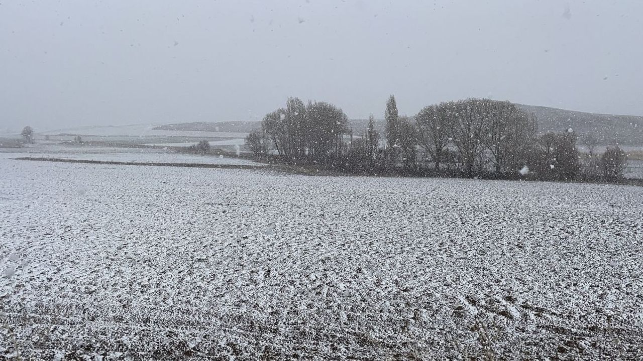 Kayseri Pınarbaşı'nda kar yağışı etkili oluyor