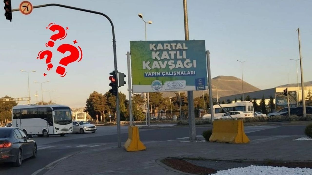 Kayseri’de Kartal Kavşağı projesi öncesi bakın ne yaptılar?