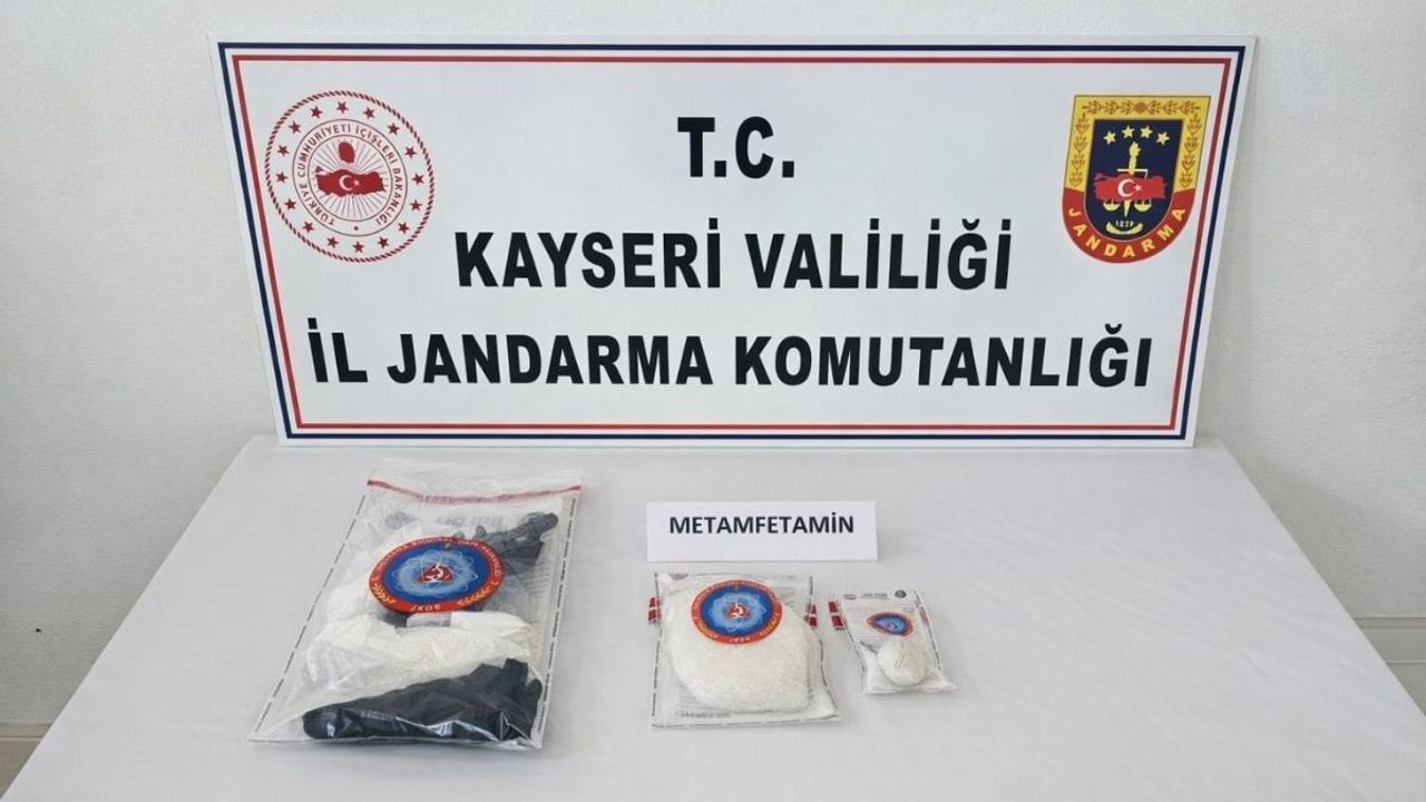 Kayseri’de 1.7 Kilogram Metamfetamin ele geçirildi