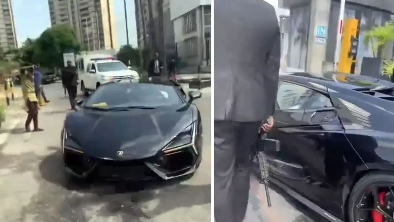 Kendi memleketinde silahlı korumalarla gezdi gündem oldu