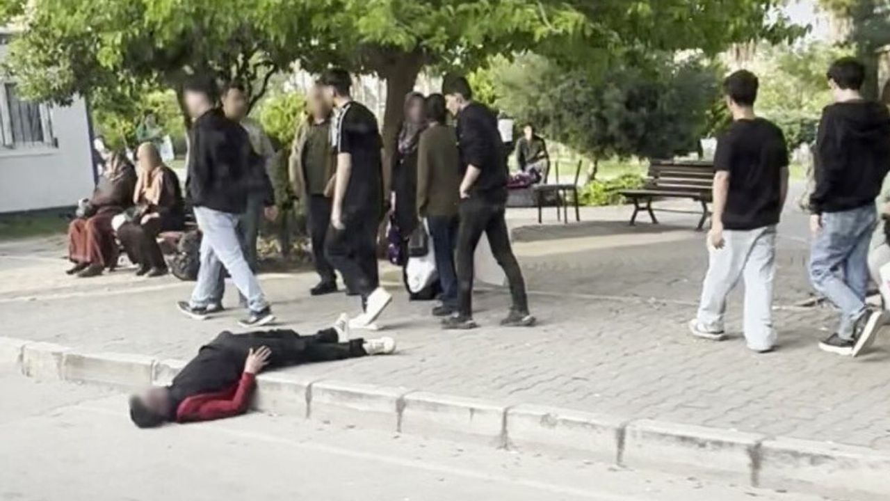 Madde bağımlısı sokakta uyuyakaldı