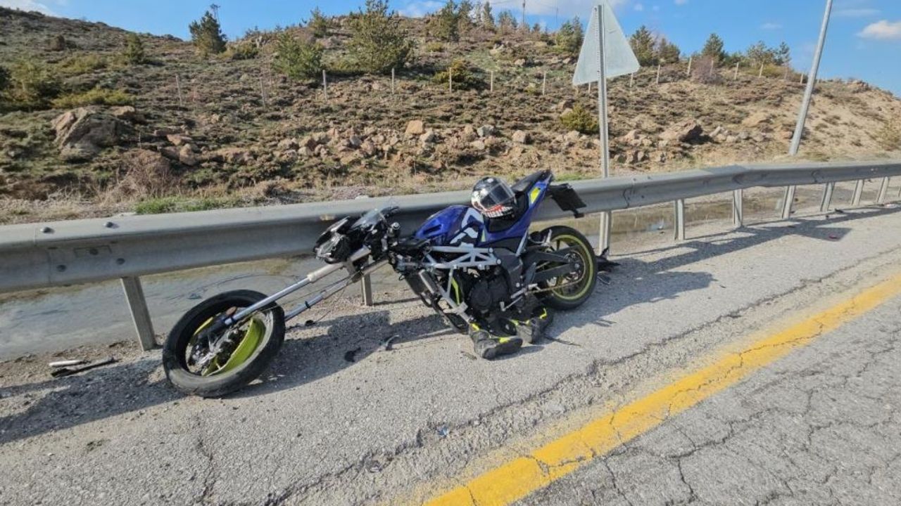 Kayseri'de motosiklet kazası: 1 yaralı