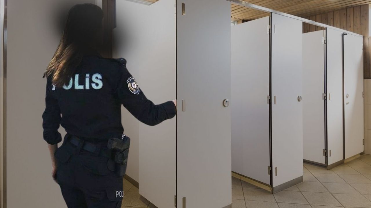 Kayseri’de petrol istasyonu tuvaletinde skandal! Kadın polis memurunun gizlice fotoğraflarını çekti