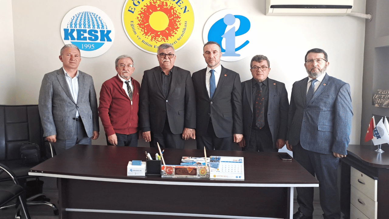 Okul saldırısı sonrası başkandan Kayseri Eğitim-Sen’e ziyaret!