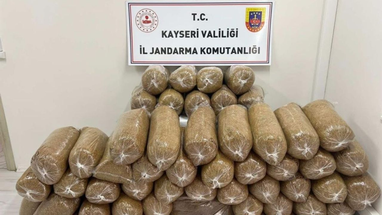 Yahyalı’da kaçak tütün operasyonu: 285 kilo ele geçirildi