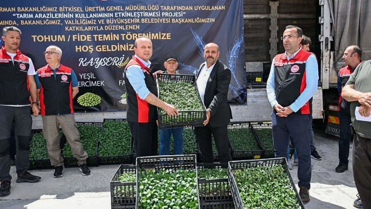 Kayseri’de çiftçilere 126 bin fide desteği!