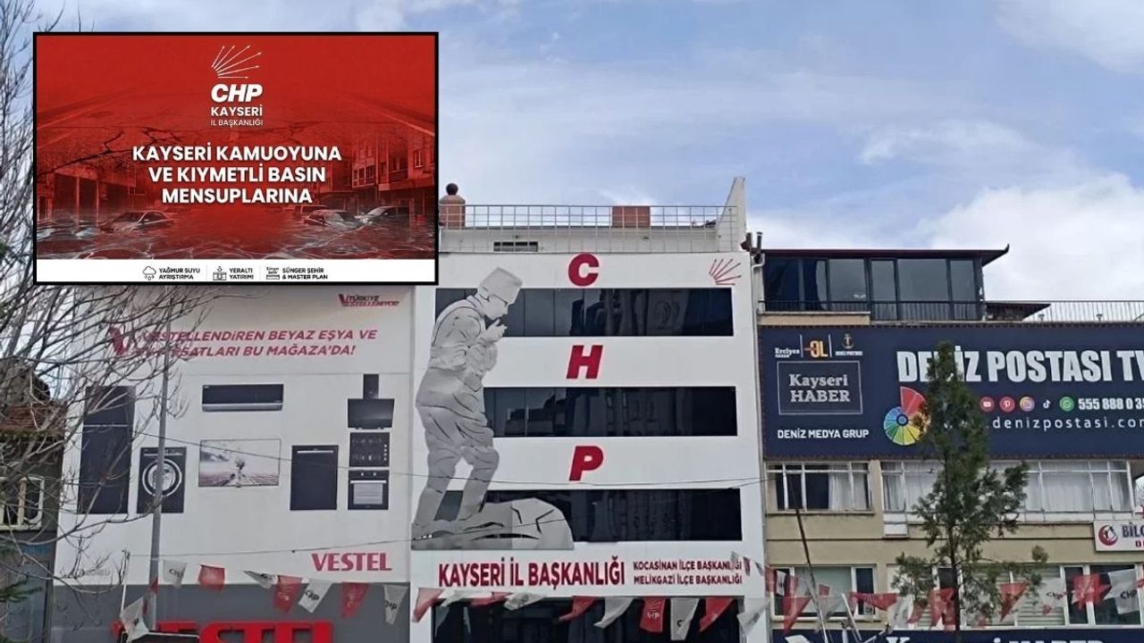 Kayseri’de altyapı tepkisi! CHP’den çözüm çağrısı