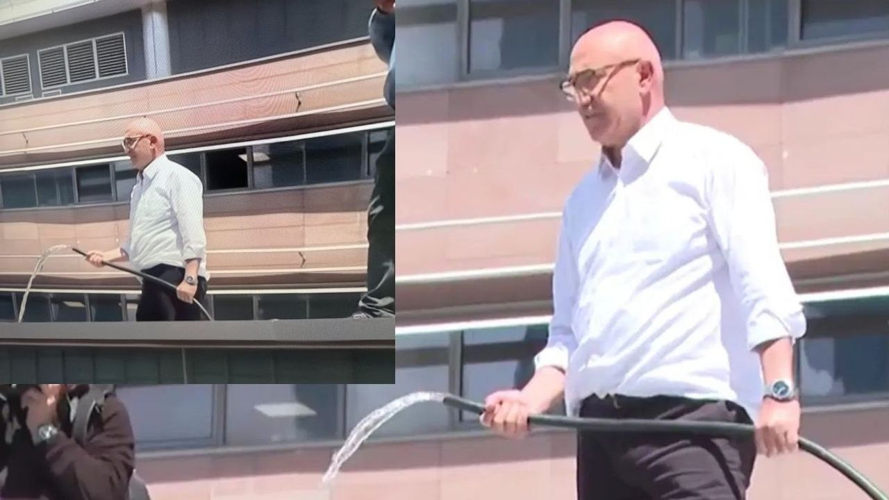 CHP genel merkezi karıştı! Mahmut Tanal güvenlik kulübesine çıktı