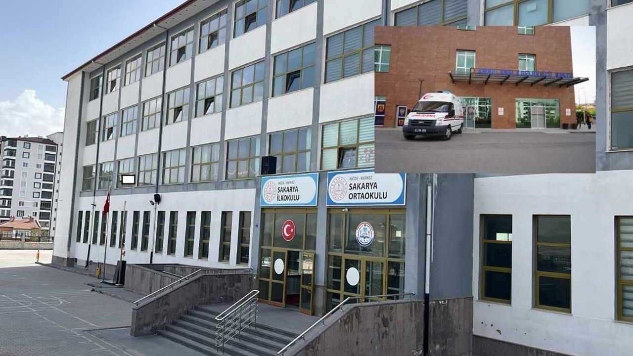 Niğde'de öğrenciler yedikleri yemek sonrası hastaneye kaldırıldı!