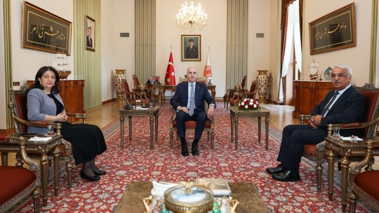 DEM Parti ile Numan Kurtulmuş görüştü: Çerçeve yasa için adımlar hızlı atılmalı!