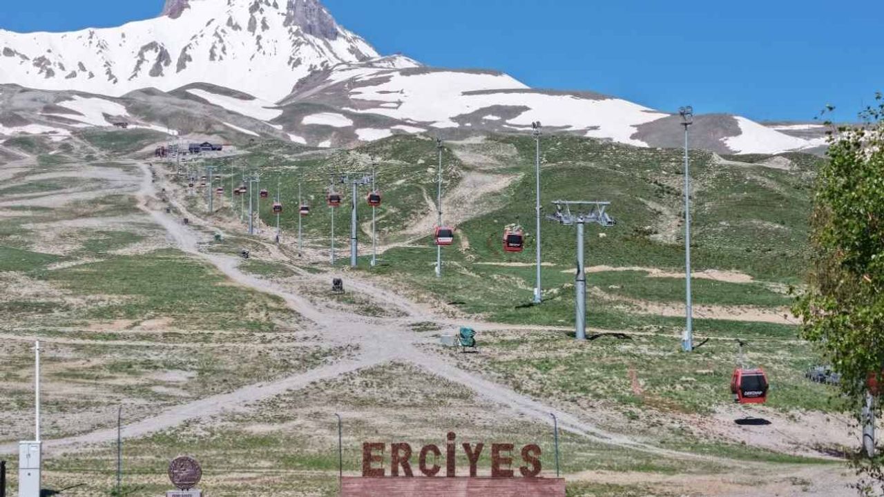 Erciyes’te yaz boyu ücretsiz olacak park hizmete açıldı