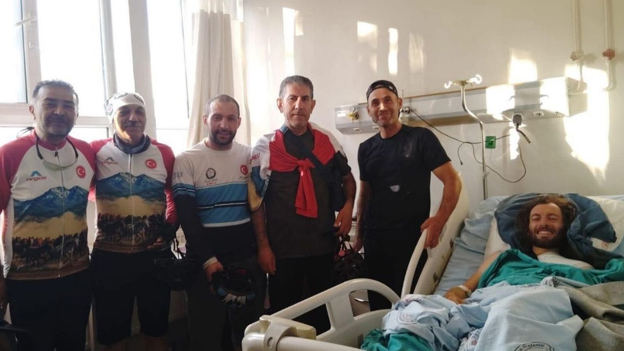 Bünyan’da kaza geçiren Fransız bisikletli Kayseri’de ameliyat edildi