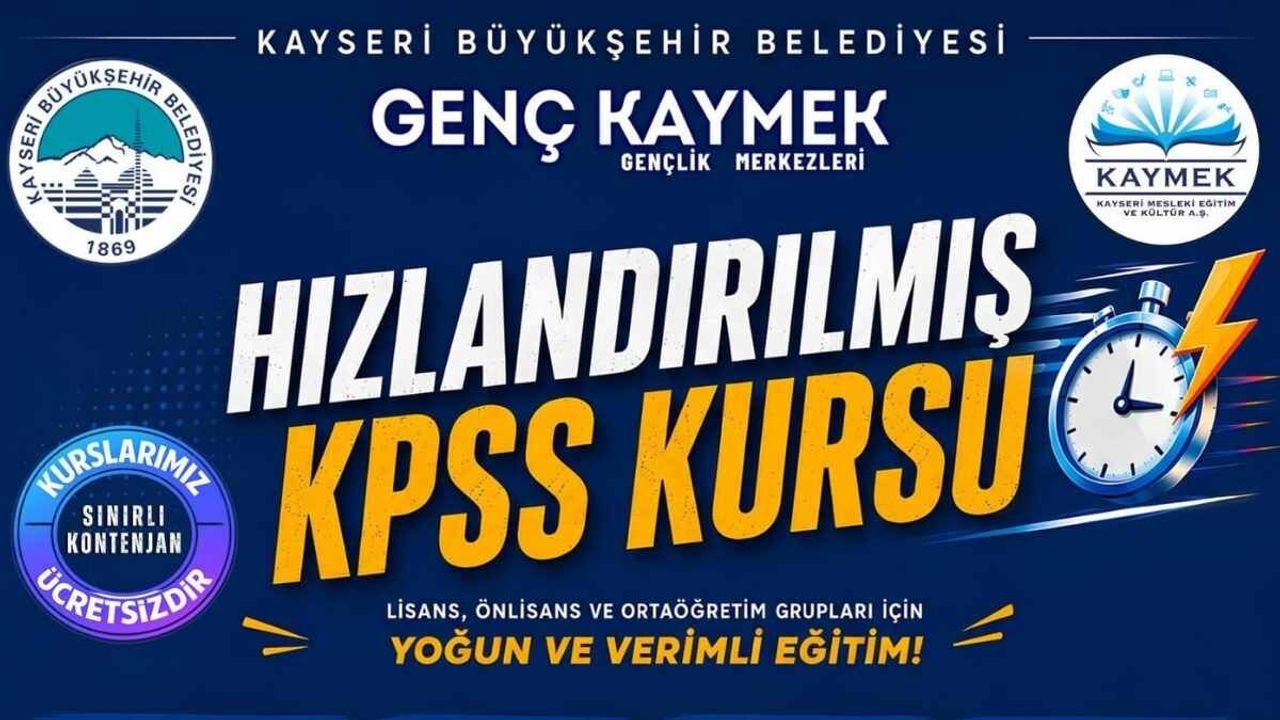 KAYMEK’ten KPSS adaylarına ücretsiz destek