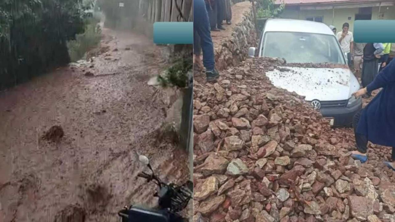 Yahyalı’da sel felaketi: Sağanak yağış evleri ve araçları vurdu