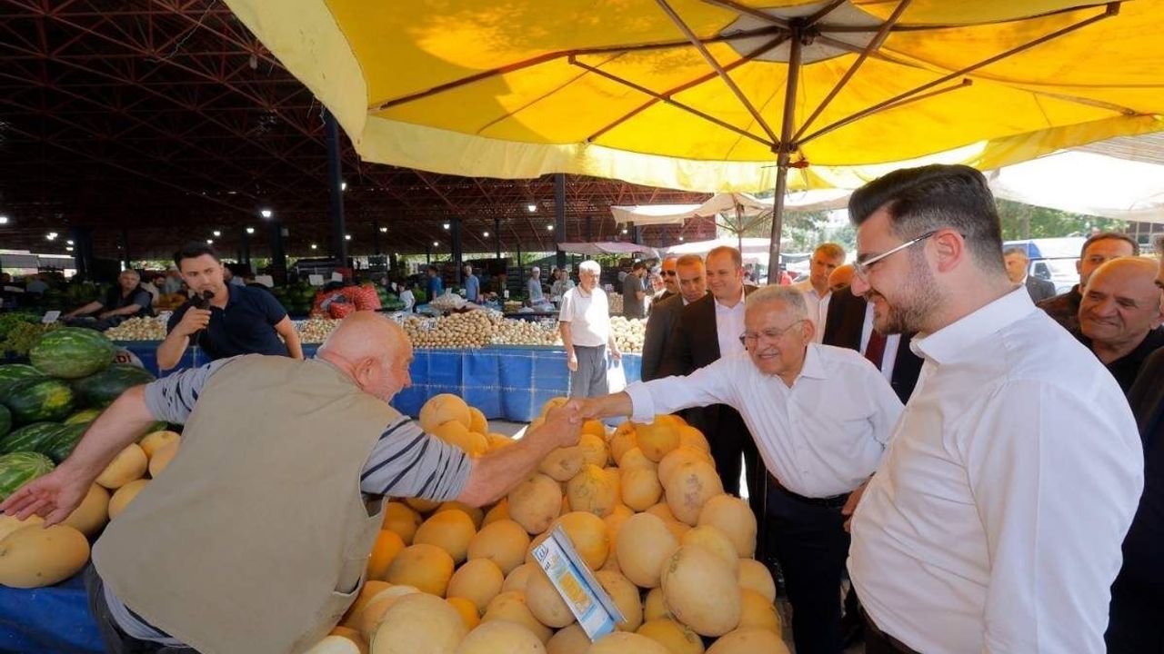 Büyükkılıç pazar yerinde esnafın nabzını tuttu