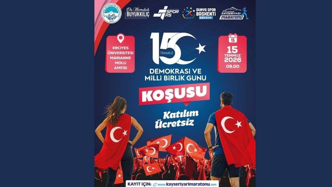 Kayseri Büyükşehir Belediyesi 15 Temmuz’da koşu düzenleyecek