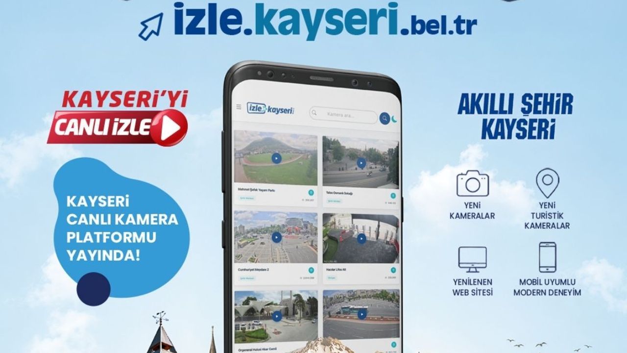 Başkan Büyükkılıç’tan yeni adım: Kayseri artık canlı olarak izlenebiliyor!