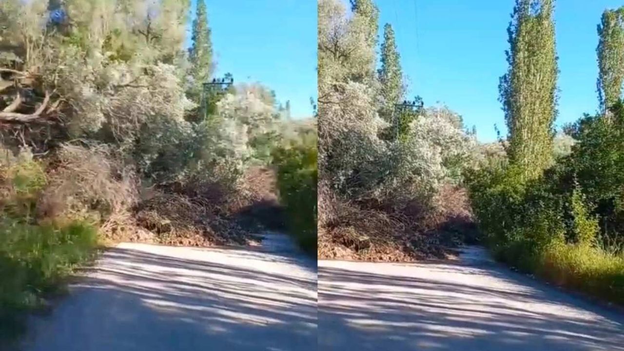 Kayseri'de heyelan ulaşımı kesti! Yol çift yönlü kapatıldı