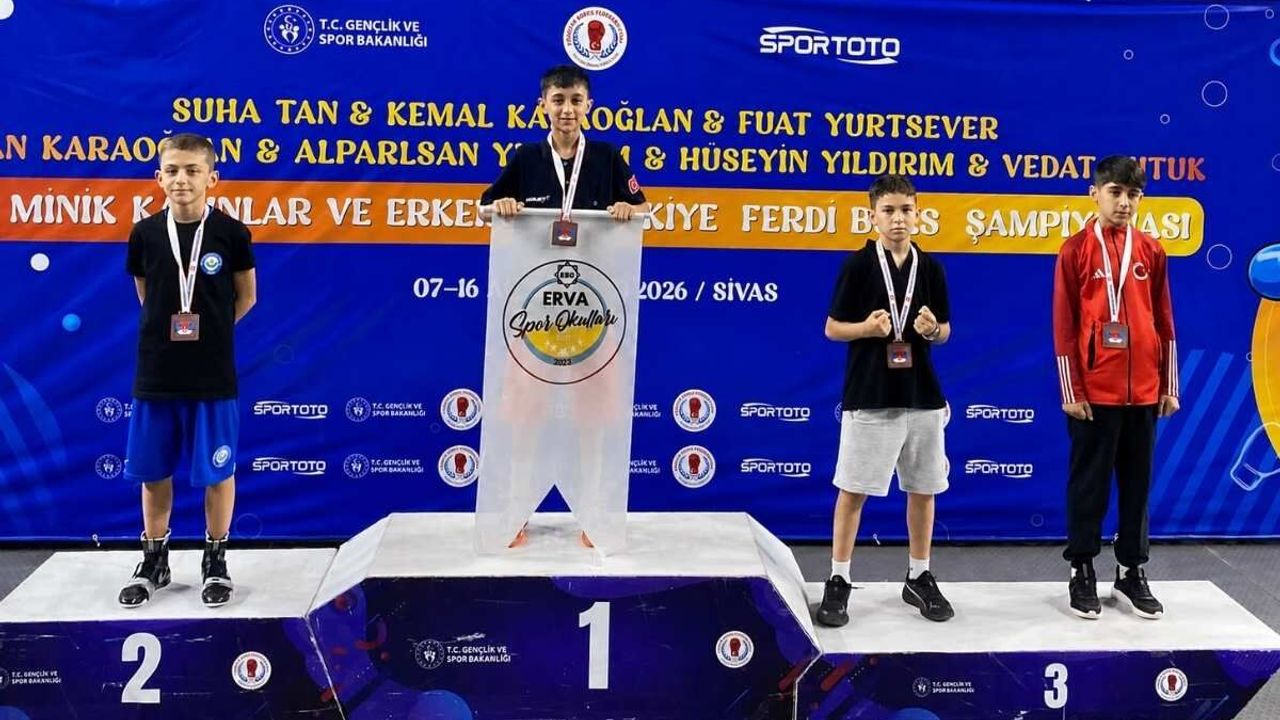ERVA Spor Okulları sporcusu Celal Kuzu Türkiye şampiyonu
