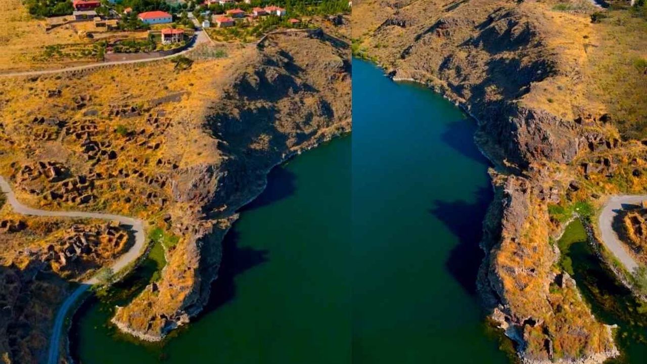 Kayseri’de yüzyıllardır saklı kalan sular altındaki köy!