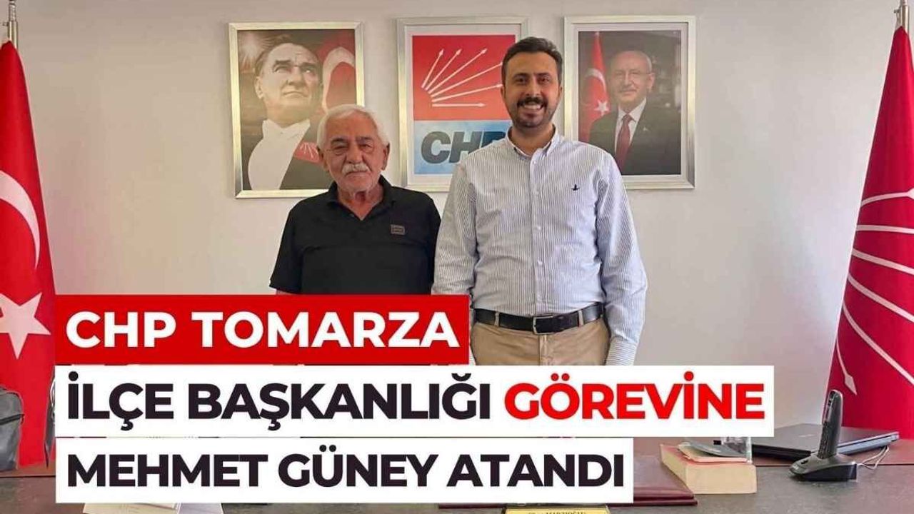 CHP Tomarza İlçe Başkanlığı görevine Mehmet Güney atandı