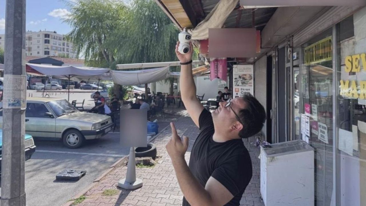 Kayseri'de güvenlik için taktırdığı kamera, taksitleri bitmeden çalındı