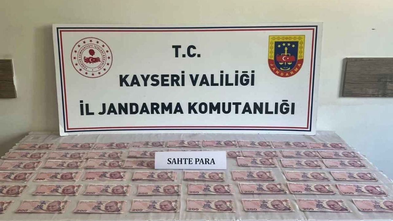 Kayseri'de sahte para operasyonu: 2 gözaltı