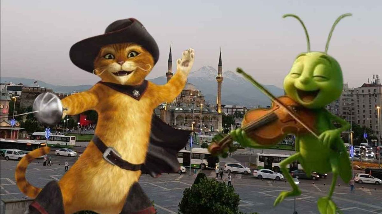 Kayseri’de çocuklar bu habere çok sevinecek! Çizmeli Kedi ve Ağustos Böceği geliyor