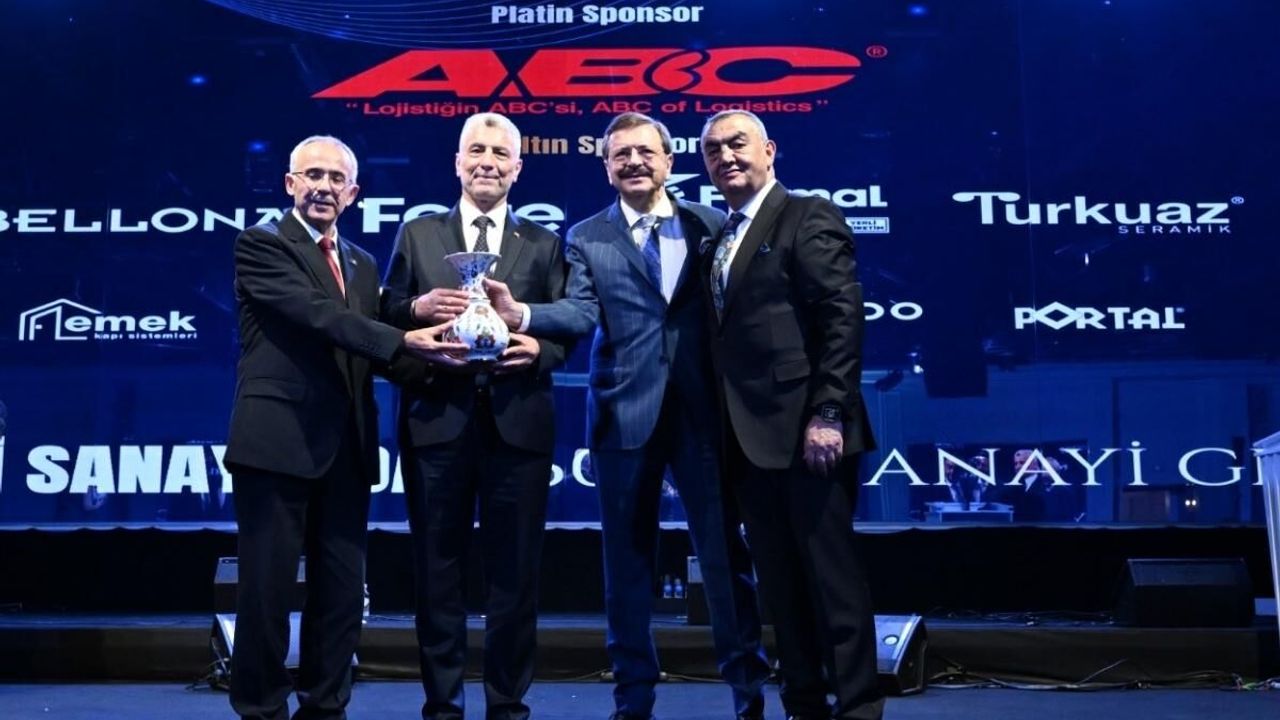 KAYSO 60. Yıl Sanayi Gecesi’nde 58 firmaya ödül: ABC Transport’tan ihracat başarısı